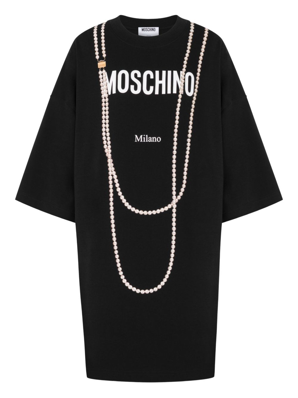 Loose-Fitting Black Silk
