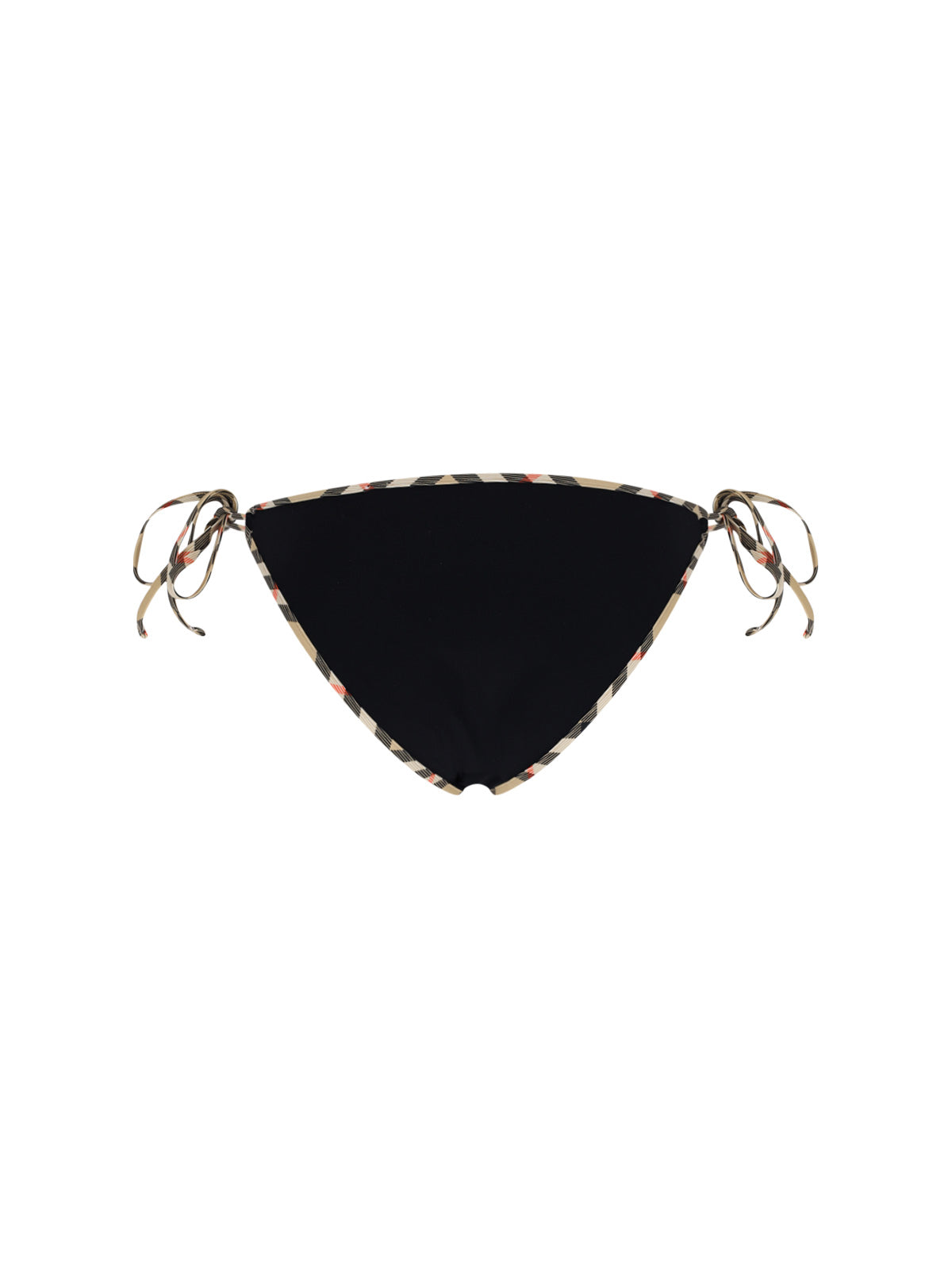 "Check" Swimsuit Briefs In Black Stretch Fabric