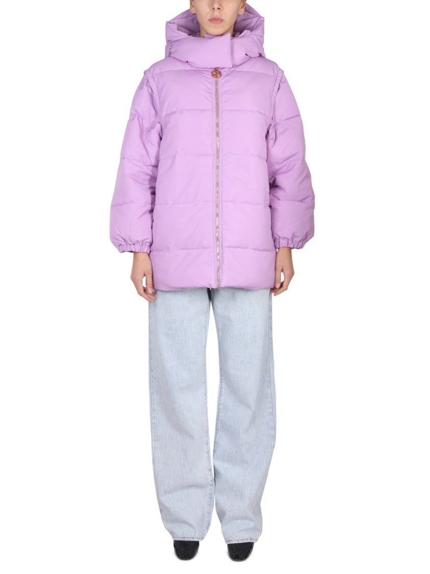 Quilted Hooded Down Jacket