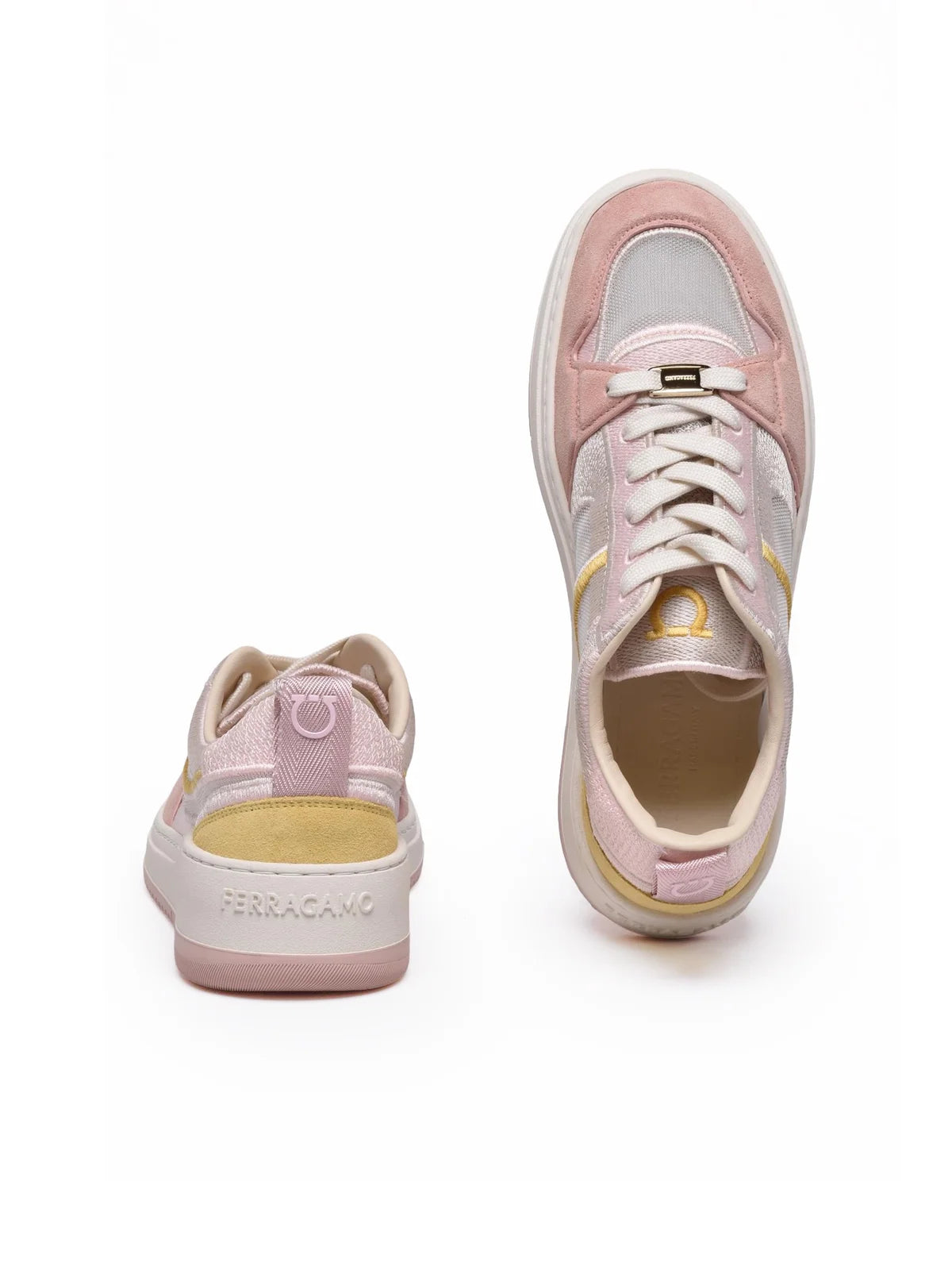 White 'Destiny' Leather Sneakers