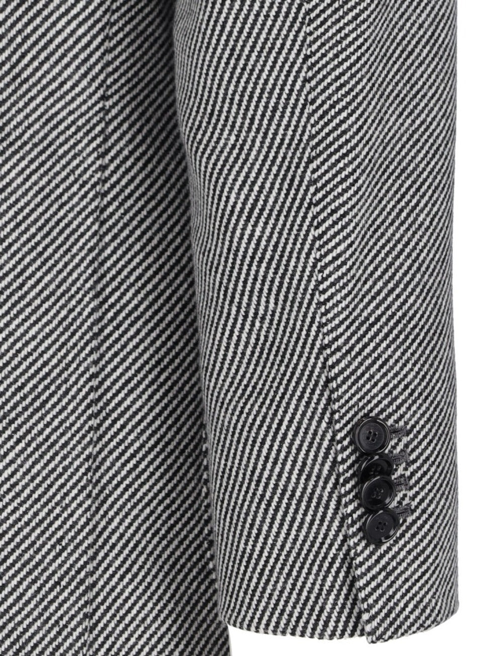 Single-Breasted Blazer In Gray Cashmere