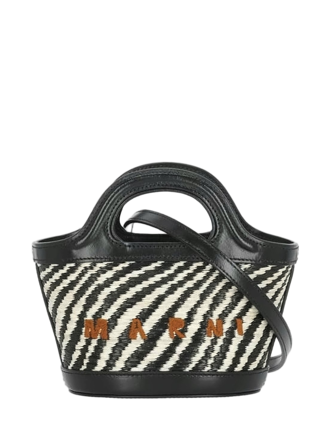Structured Tote Bag with Woven Pattern