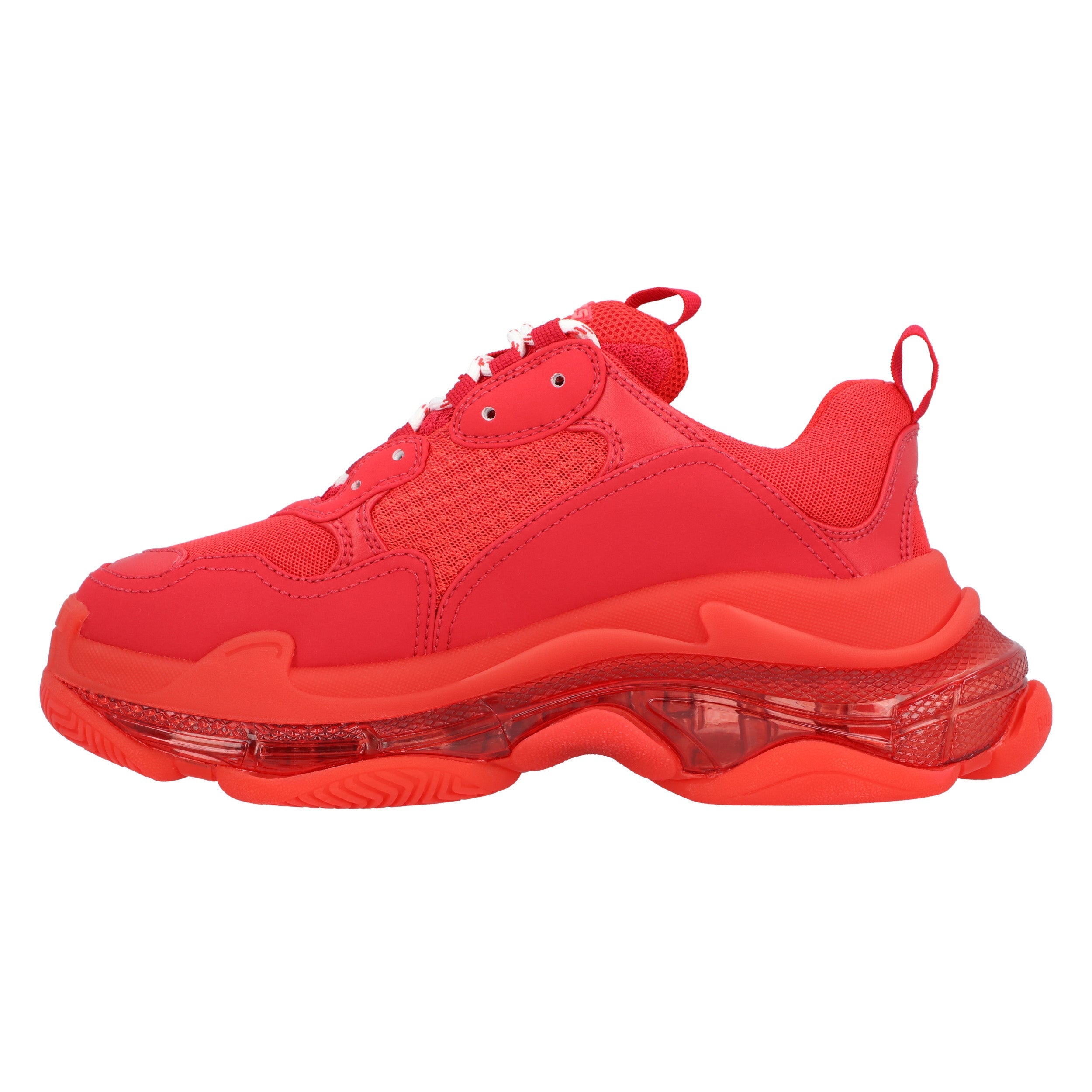 Triple S Clear Sole Sneaker In Red