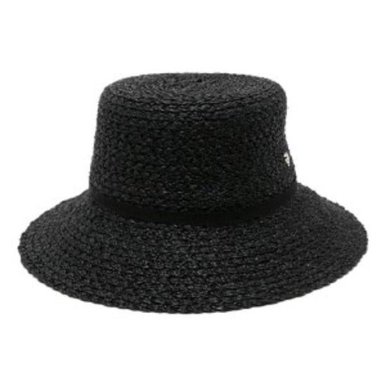 Wide-Brimmed Woven Raffia Hat with Subtle Band