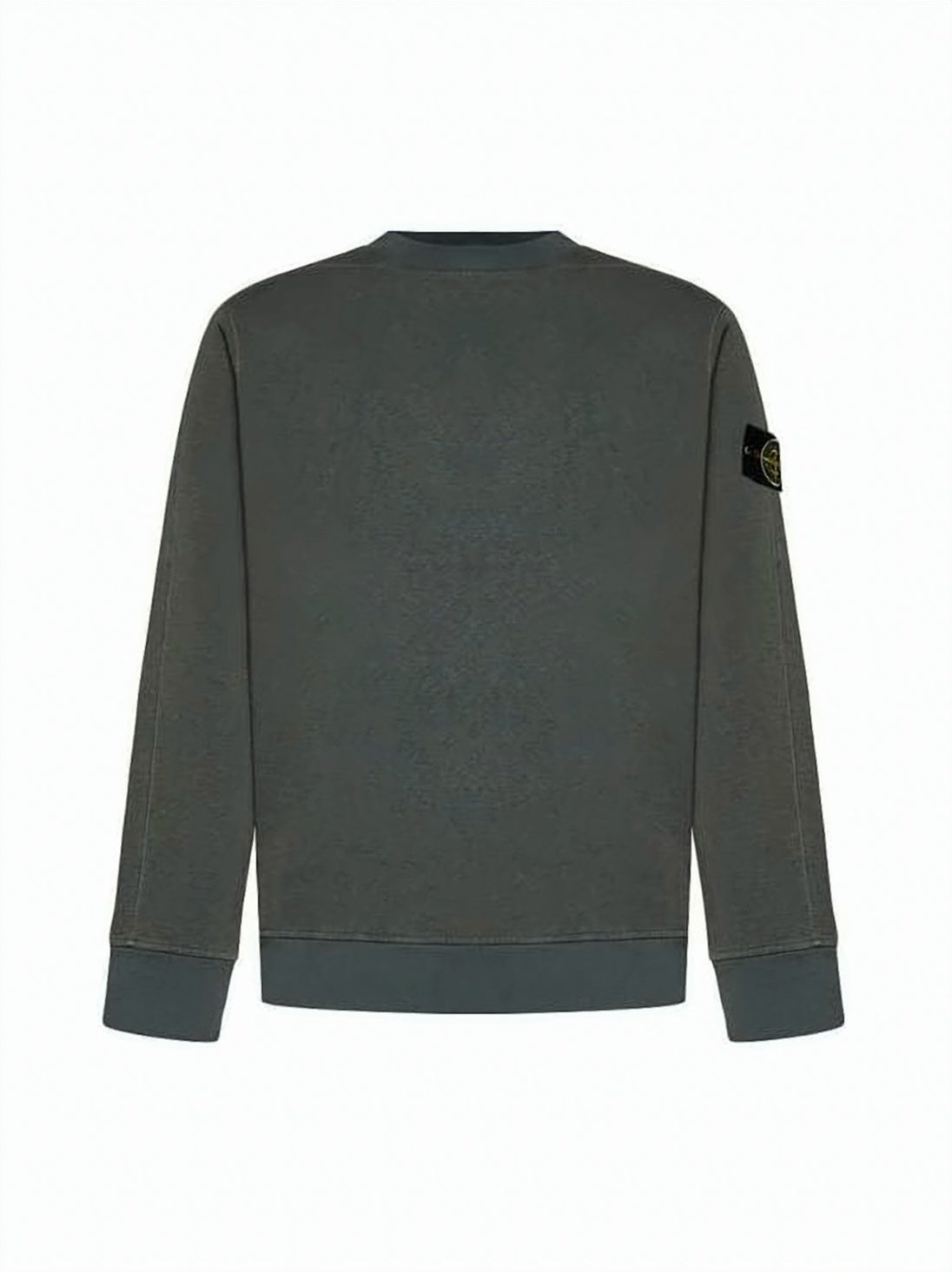 Muted Dark Grey Cotton Long-Sleeve Sweatshirt