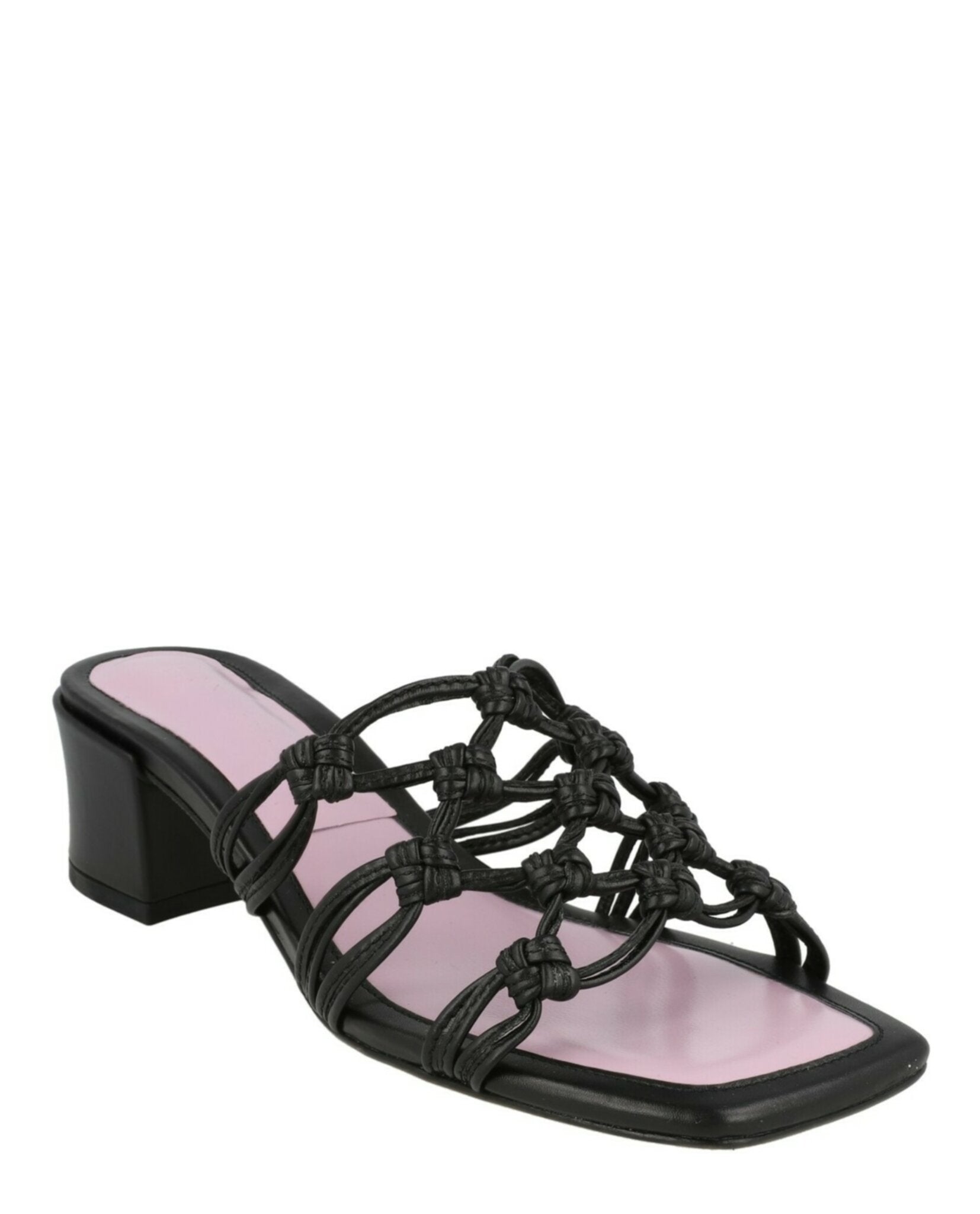Marsha Knotted Leather Mule Sandals