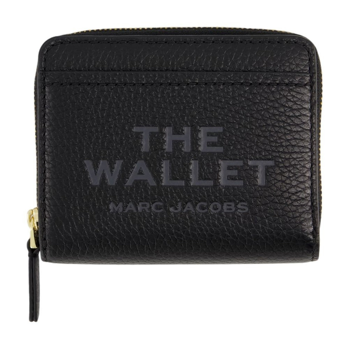 The Mini Compact Wallet - Leather - Black