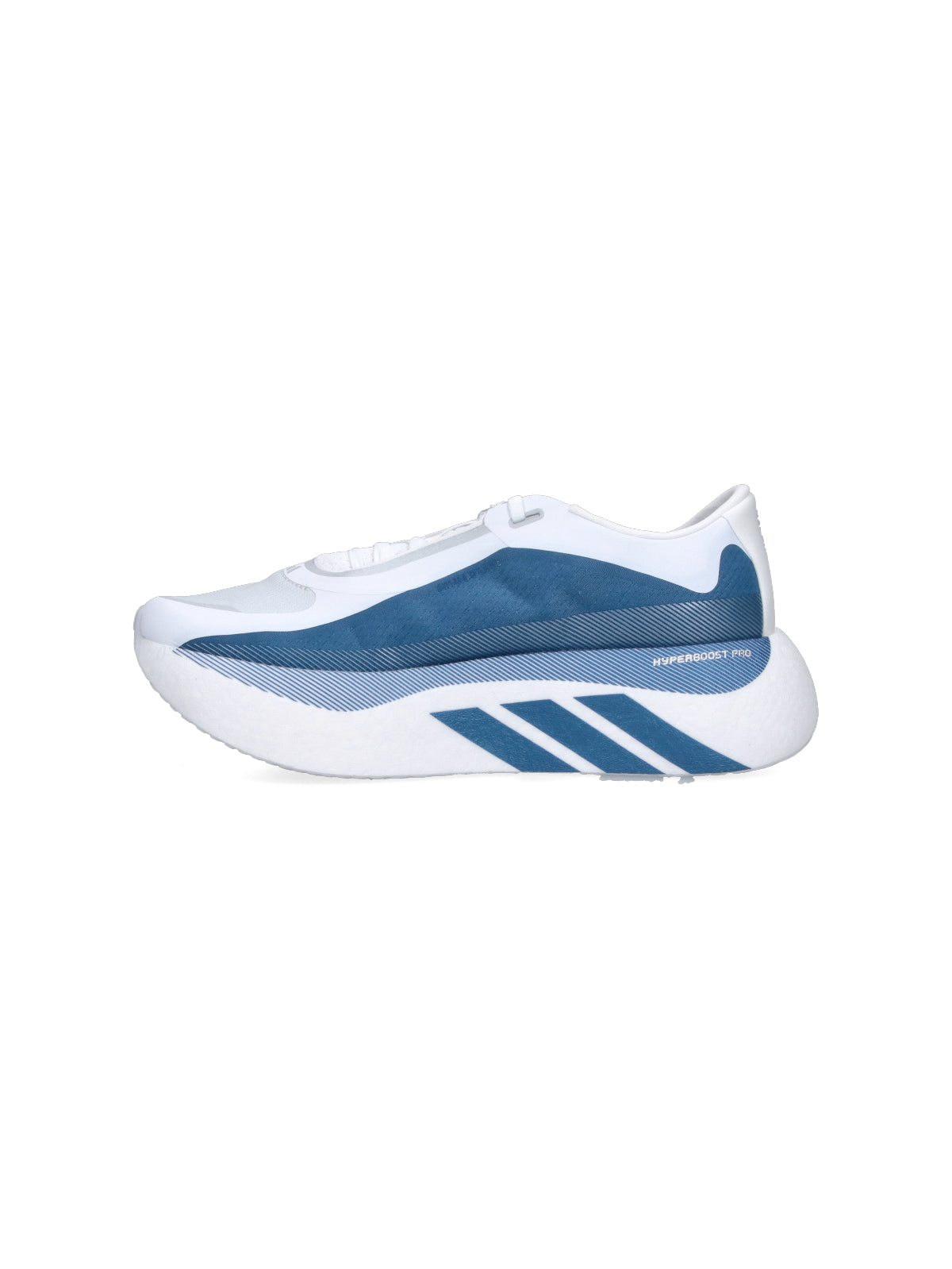 White Aerodynamic Blue Mesh Panel Sneakers