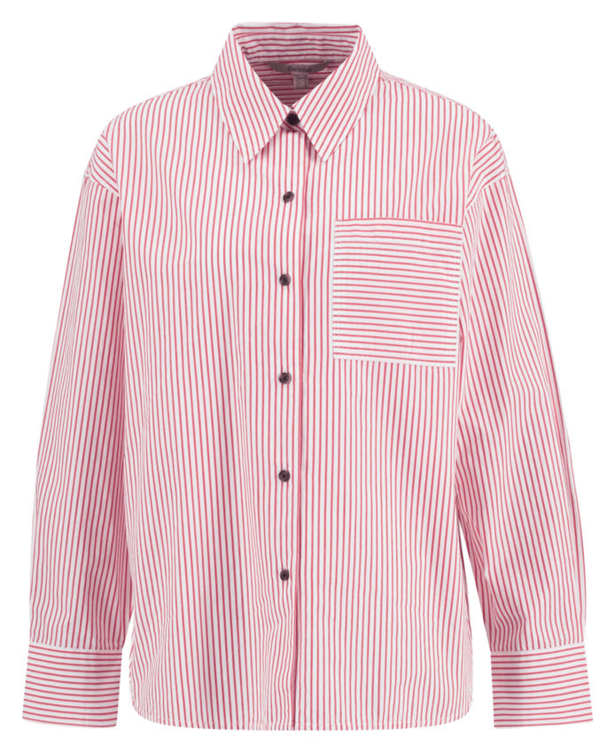 Red Stripe Cotton Shirt