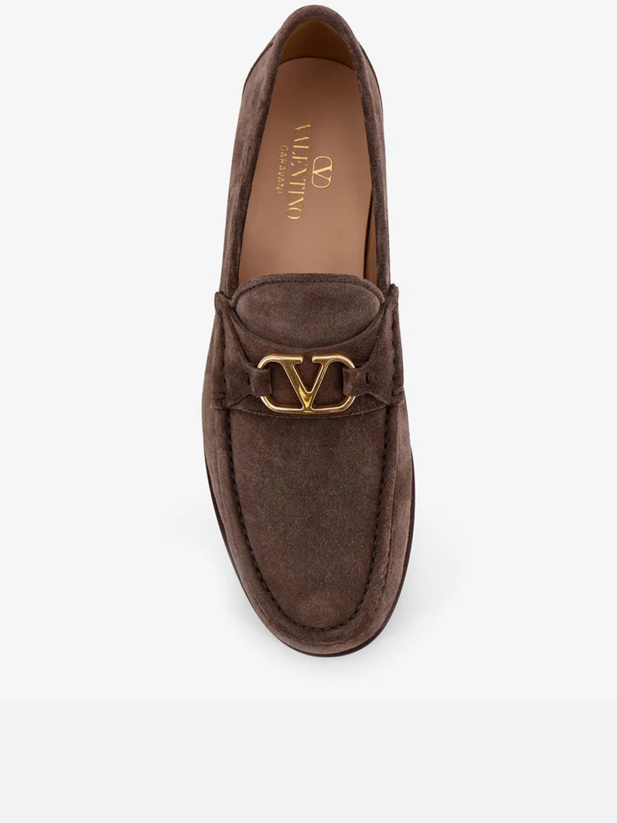 Brown Loafer Moccasin Toe Suede Loafers