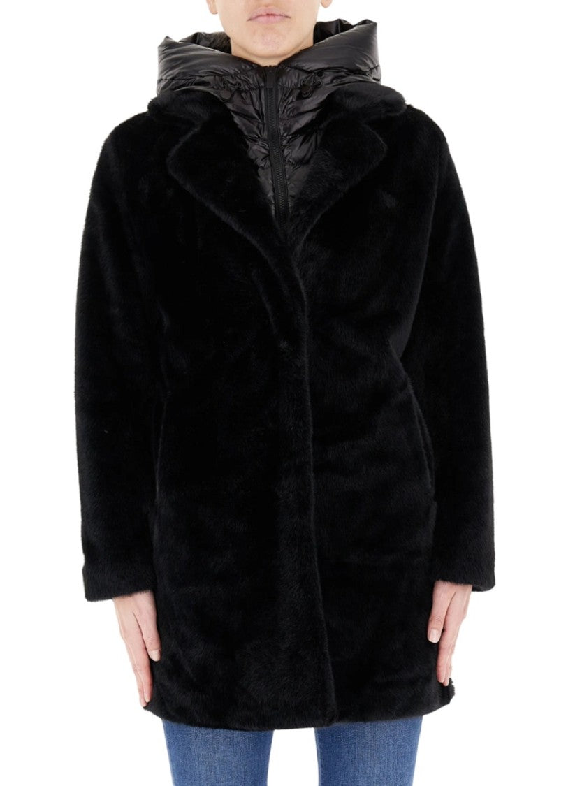 Black Jacket With Detachable Hood