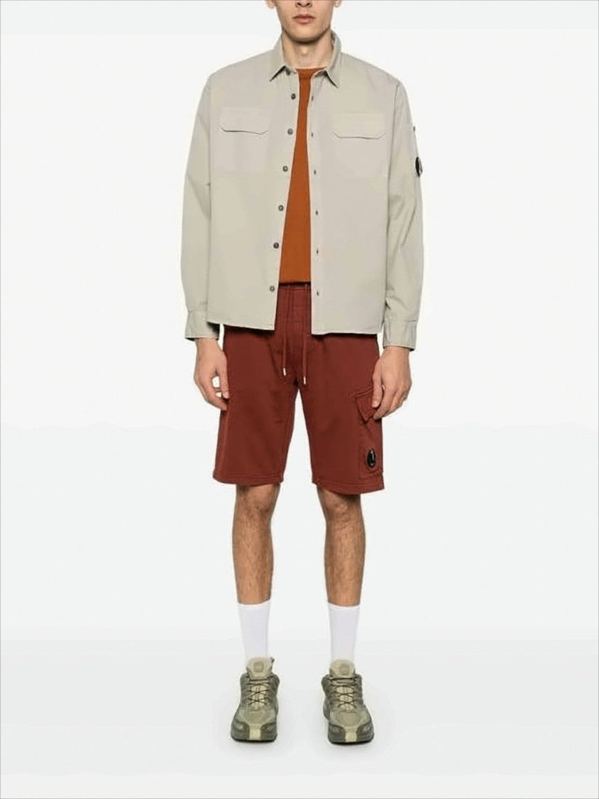 Long-Sleeve Shirt with Round Lens Detail