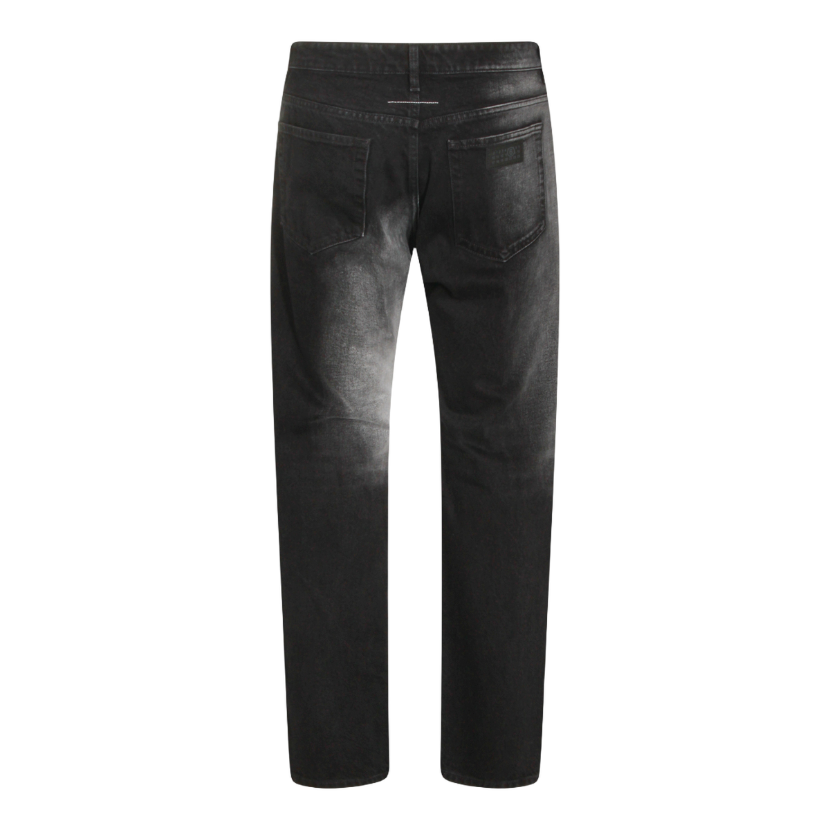 Straight-Leg Trousers with Vintage Black Wash