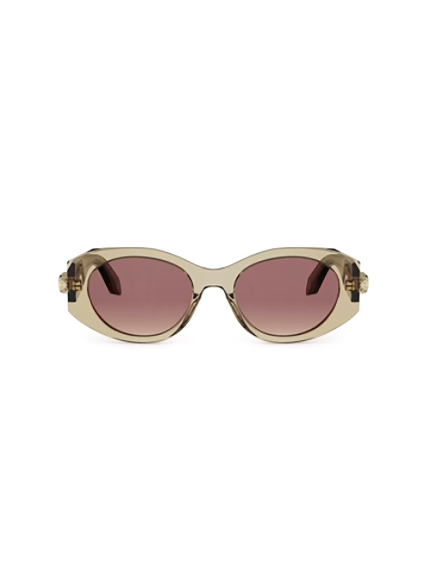 Elongated Oval Frame Sunglasses