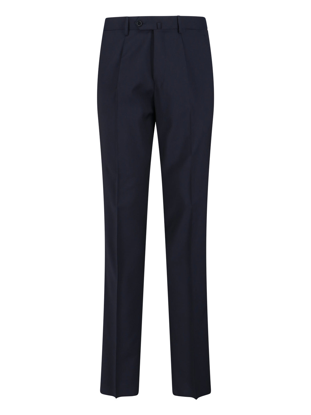 Single-Breasted Blue Wool Suit, Dark Shade