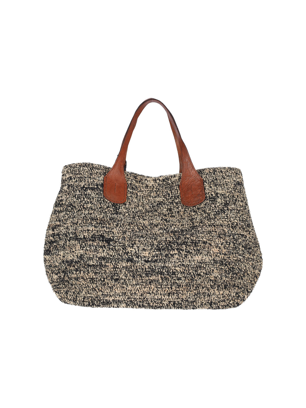 Multicolor Rio Woven Raffia Leather Tote