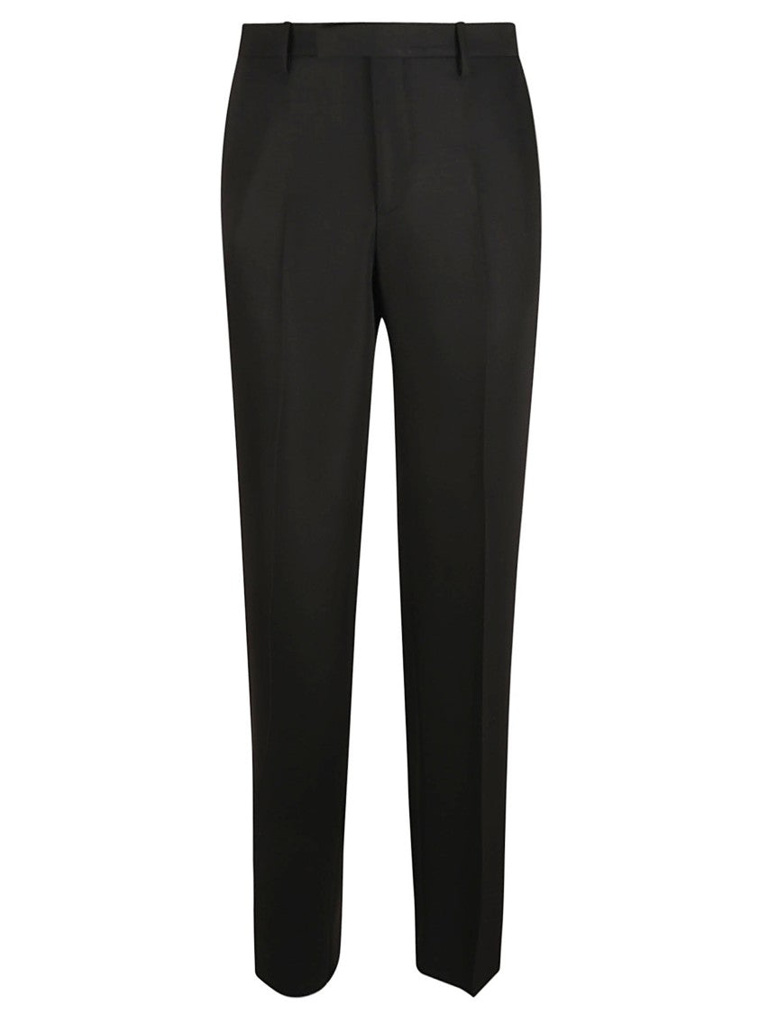 Tailored Black Trousers With Structured Waistband