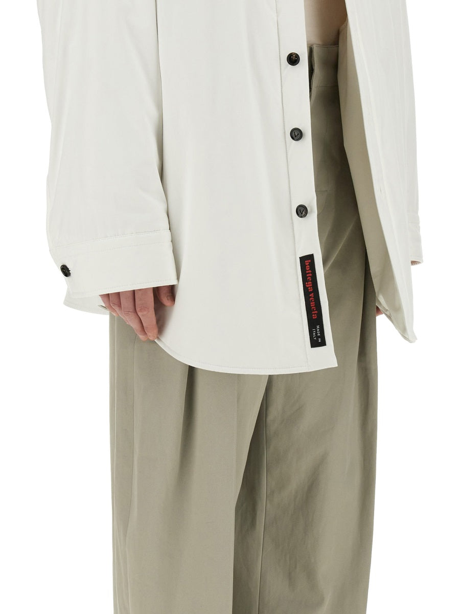 Quilted Oversized Padded Jacket with High Collar