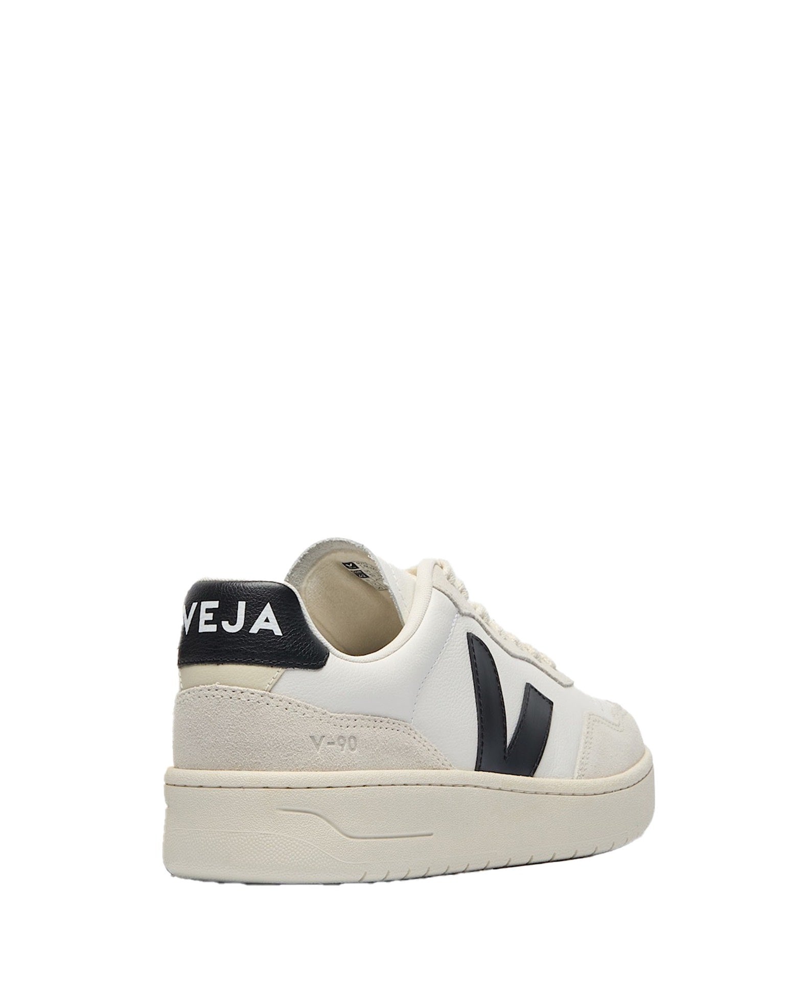 White and Black V-90 O.T. Sneakers