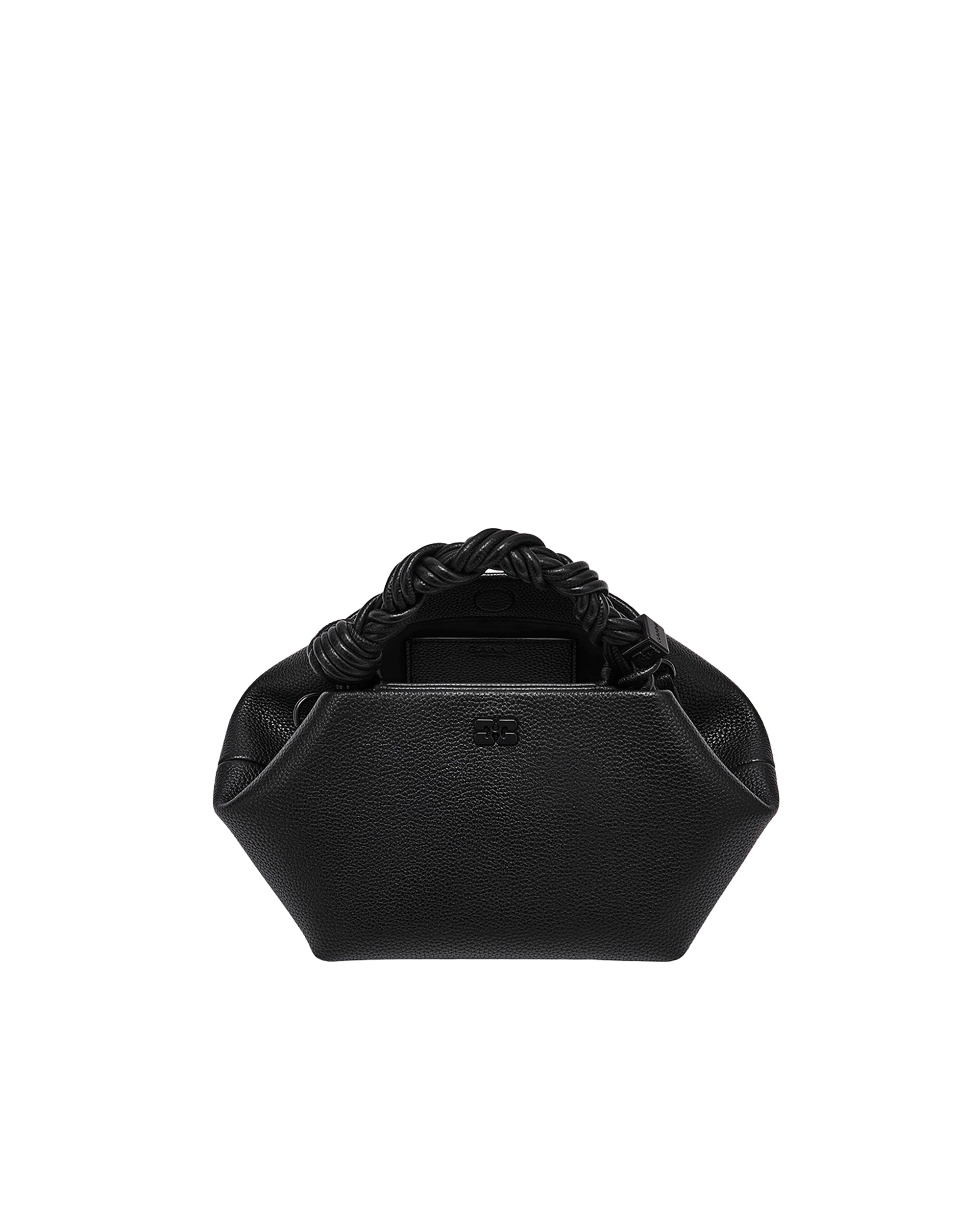 Grained Black Small Bou Bag