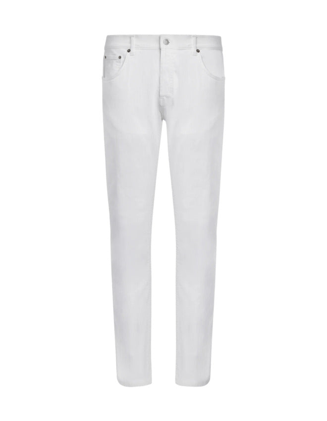 White Low-Rise Slim Jeans