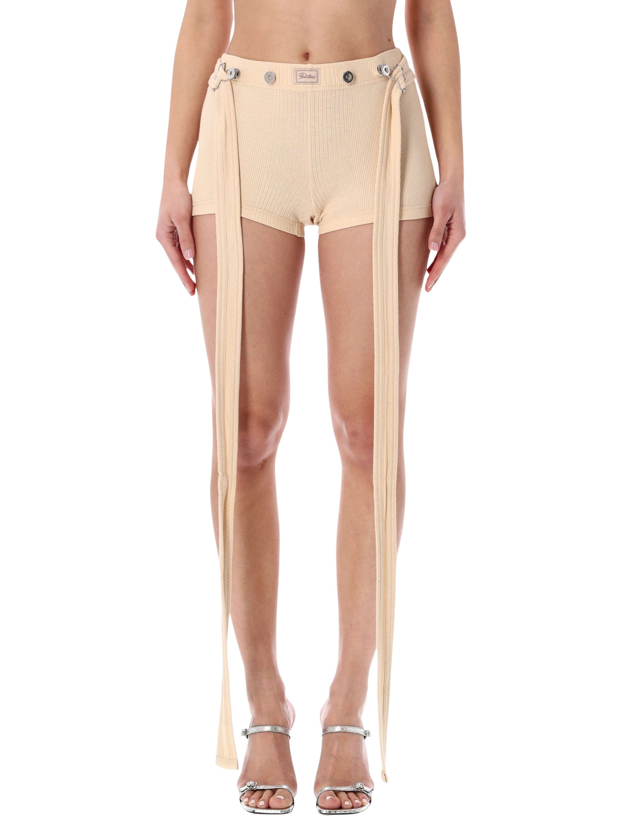 Ribbed Patch Shorts
