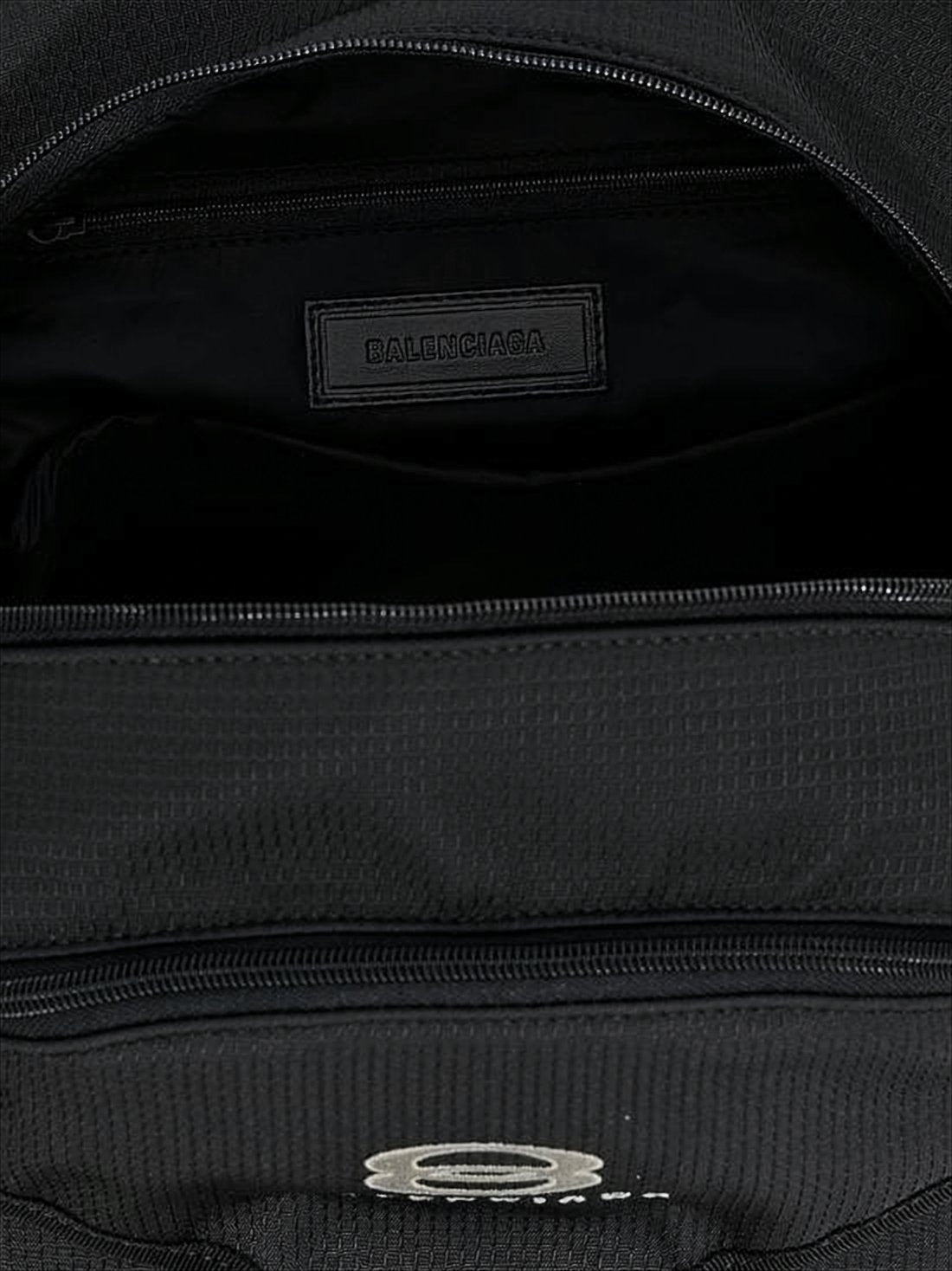 Structured Nylon Backpack with Buckle Closure