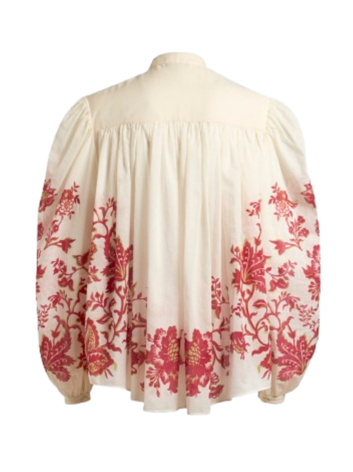 Mandarin Collar White Shirt