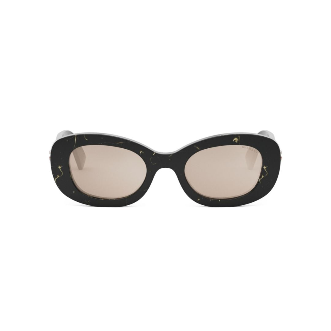 Bv40039i Bold Oversized Oval Frame Sunglasses