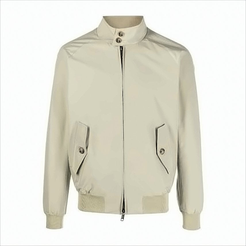 Classic Bomber Jacket With Tartan Lining