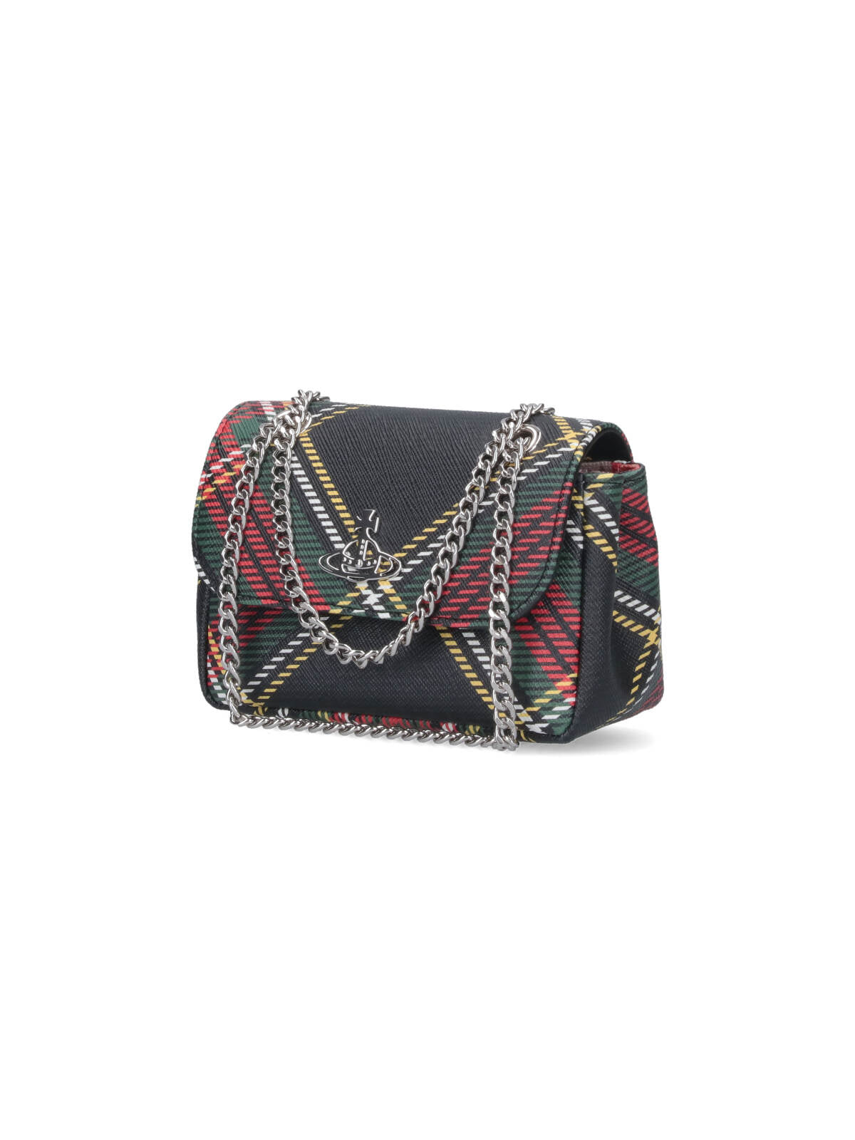 “Small” Tartan Chain-Handle Bag – Multicolor