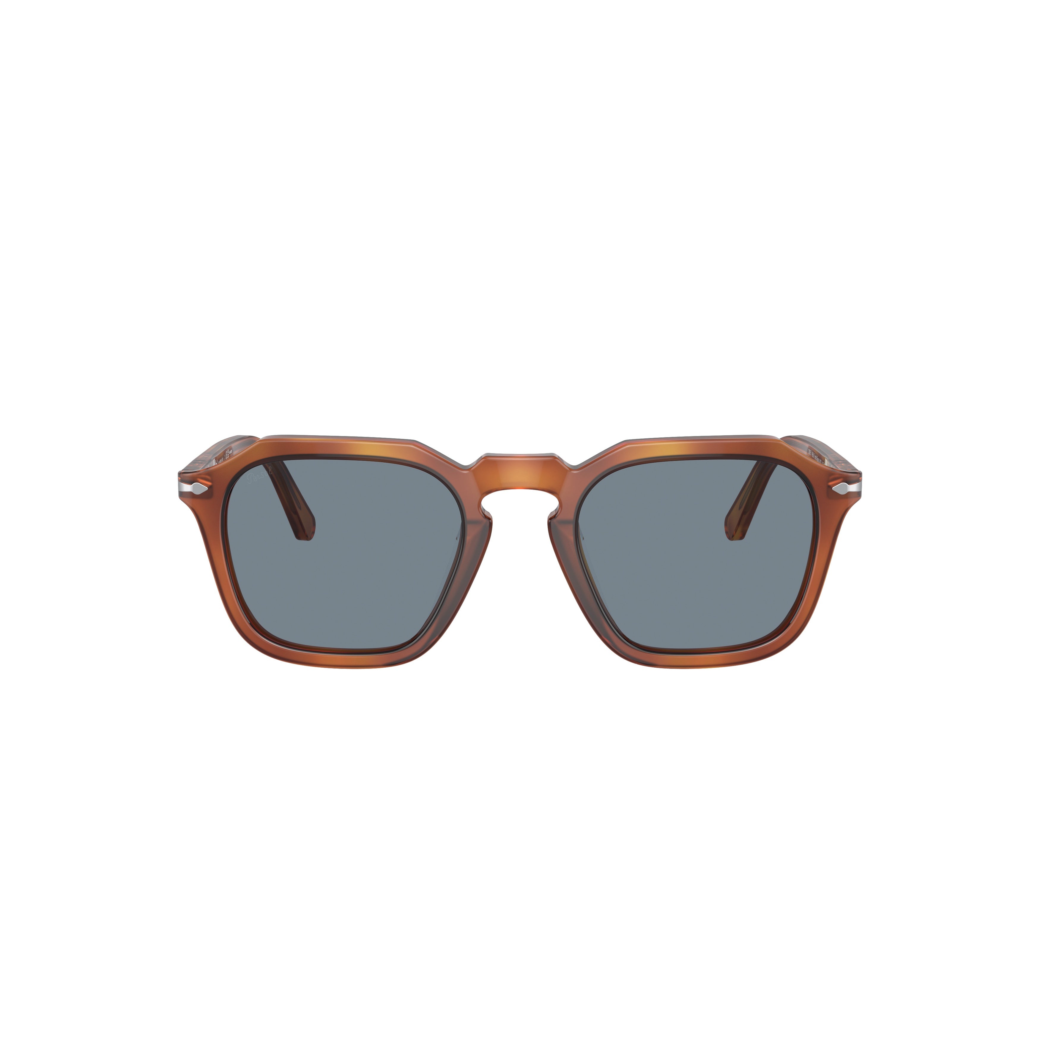 0po3292s Geometric Acetate Sunglasses with Tortoiseshell Pattern