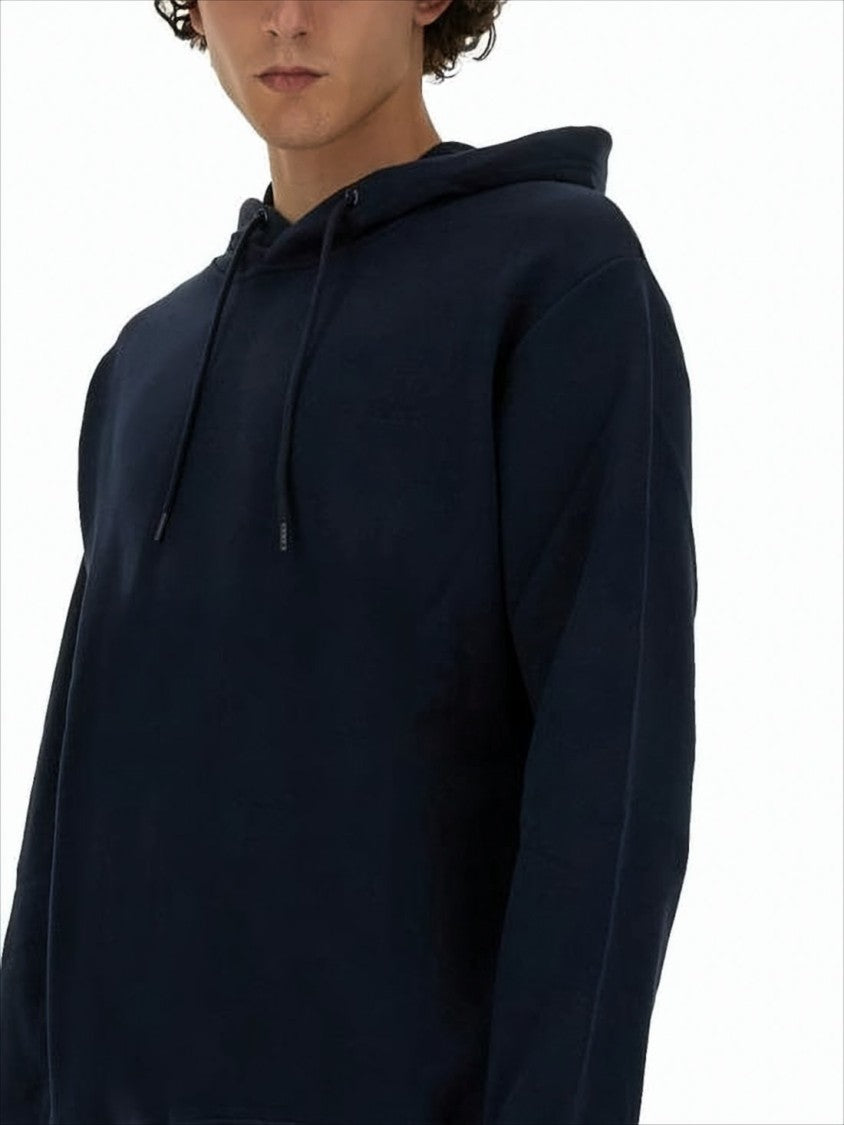 Classic Relaxed-Fit Black Hoodie with Drawstring Feature