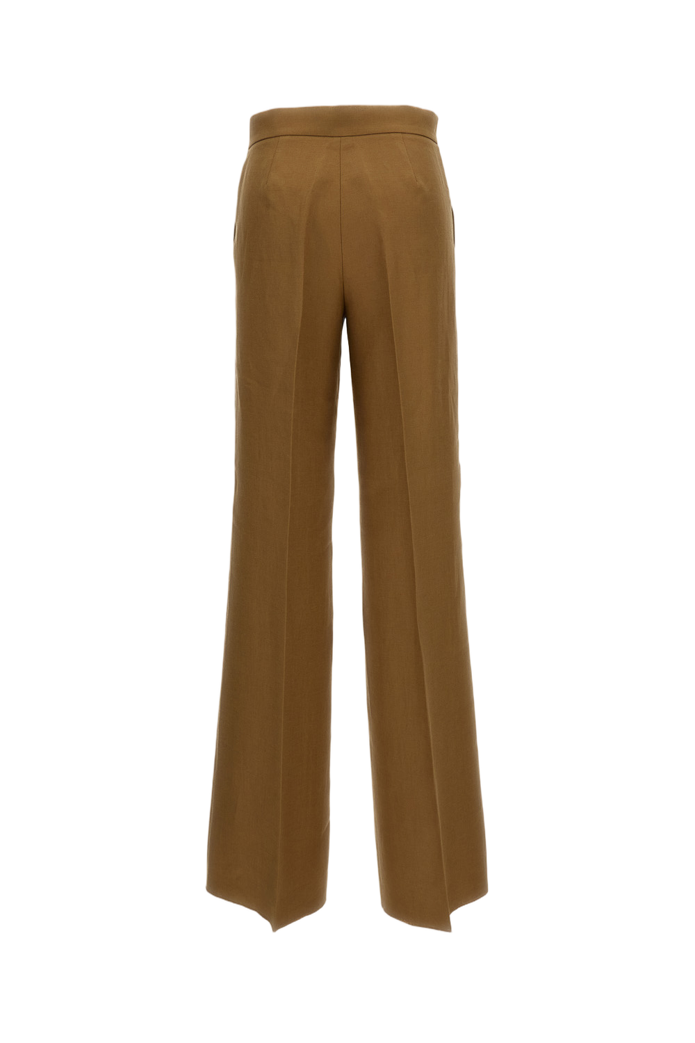 Brown Badesse Linen Palazzo Trousers