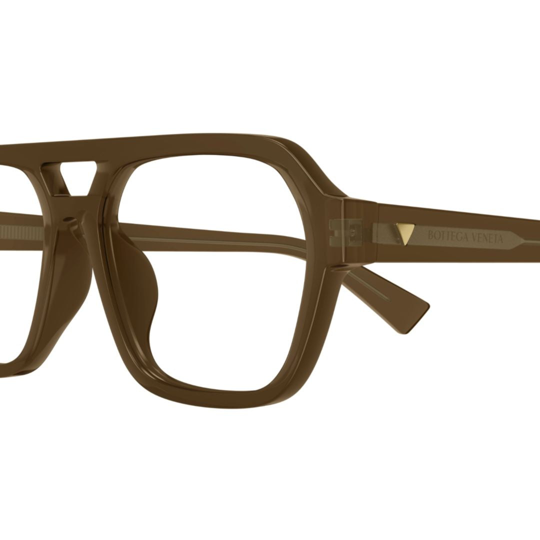 Rectangular Bold Frame Sunglasses With Keyhole Bridge