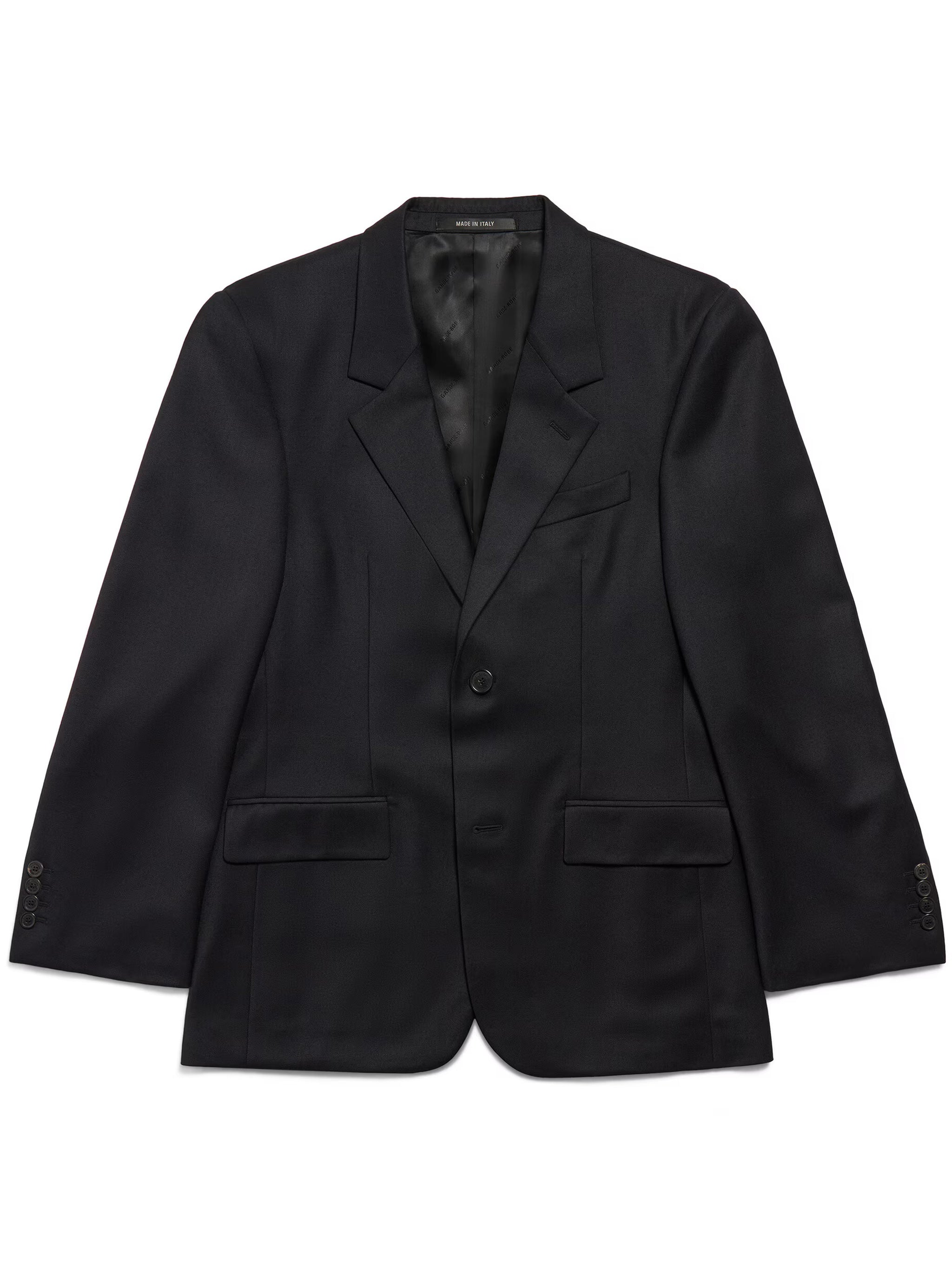 Black Standard Tailored Structured Blazer