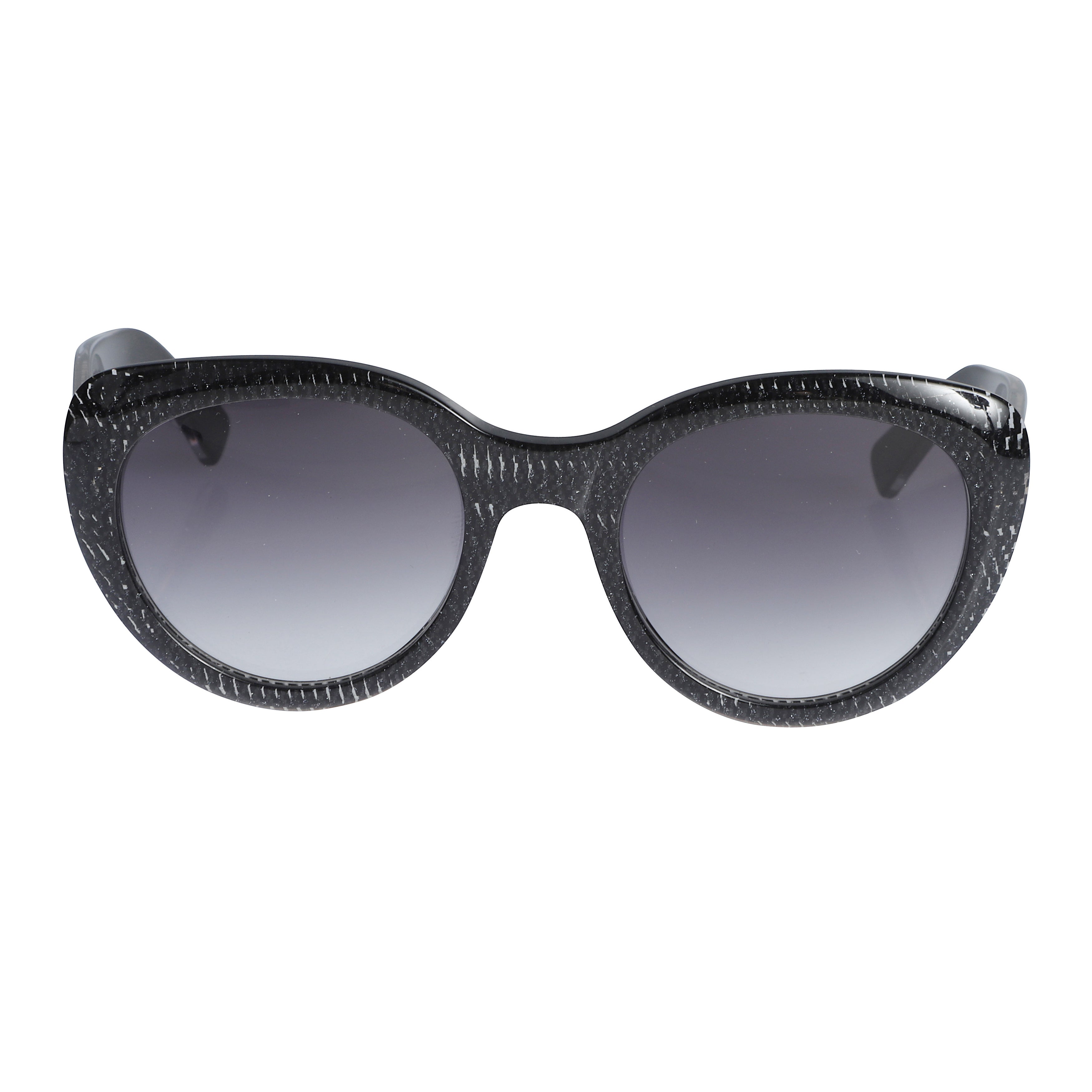 Sophia Glamour Rounded Frame Sunglasses with Textured Detailing