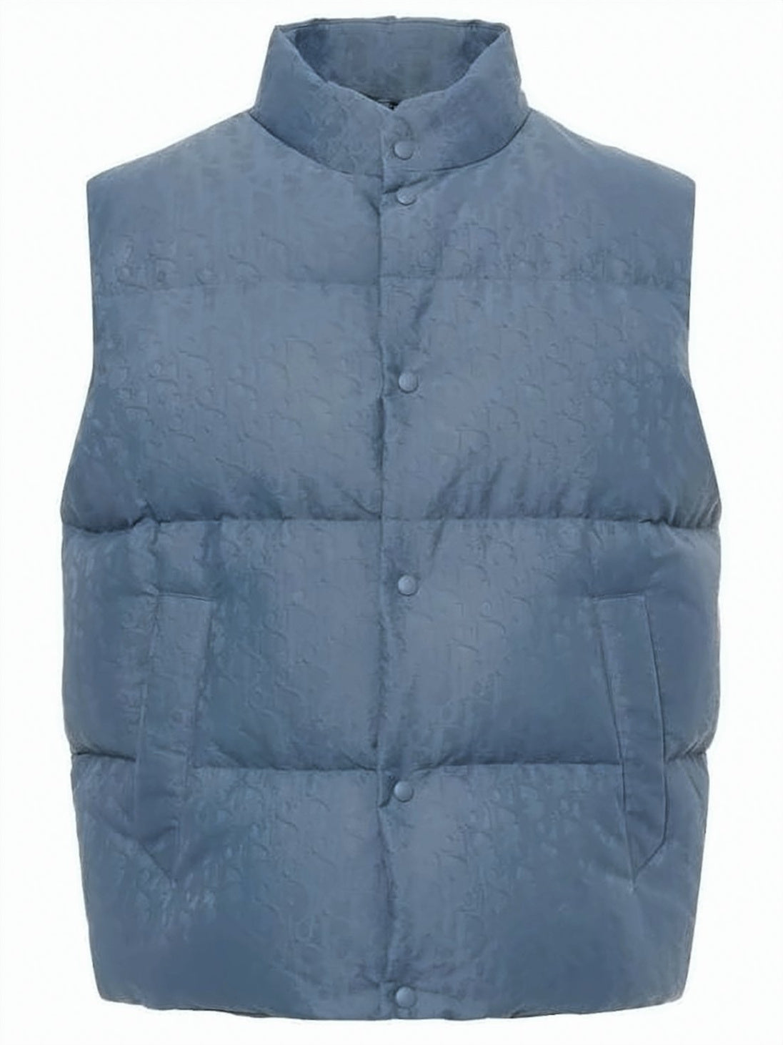 Quilted Padded Vest with High Collar