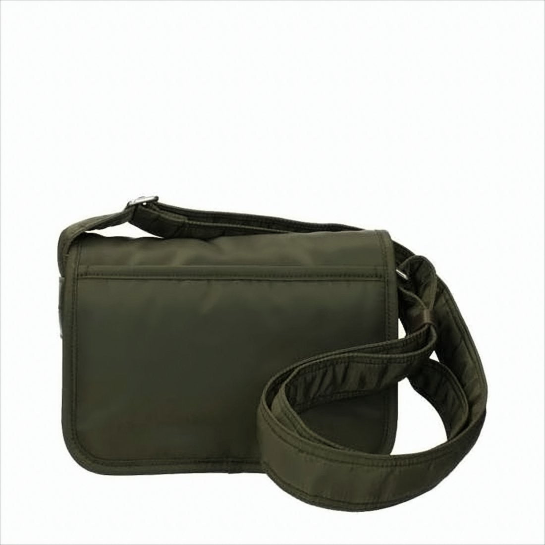Structured Nylon Crossbody Bag with Tonal Logo