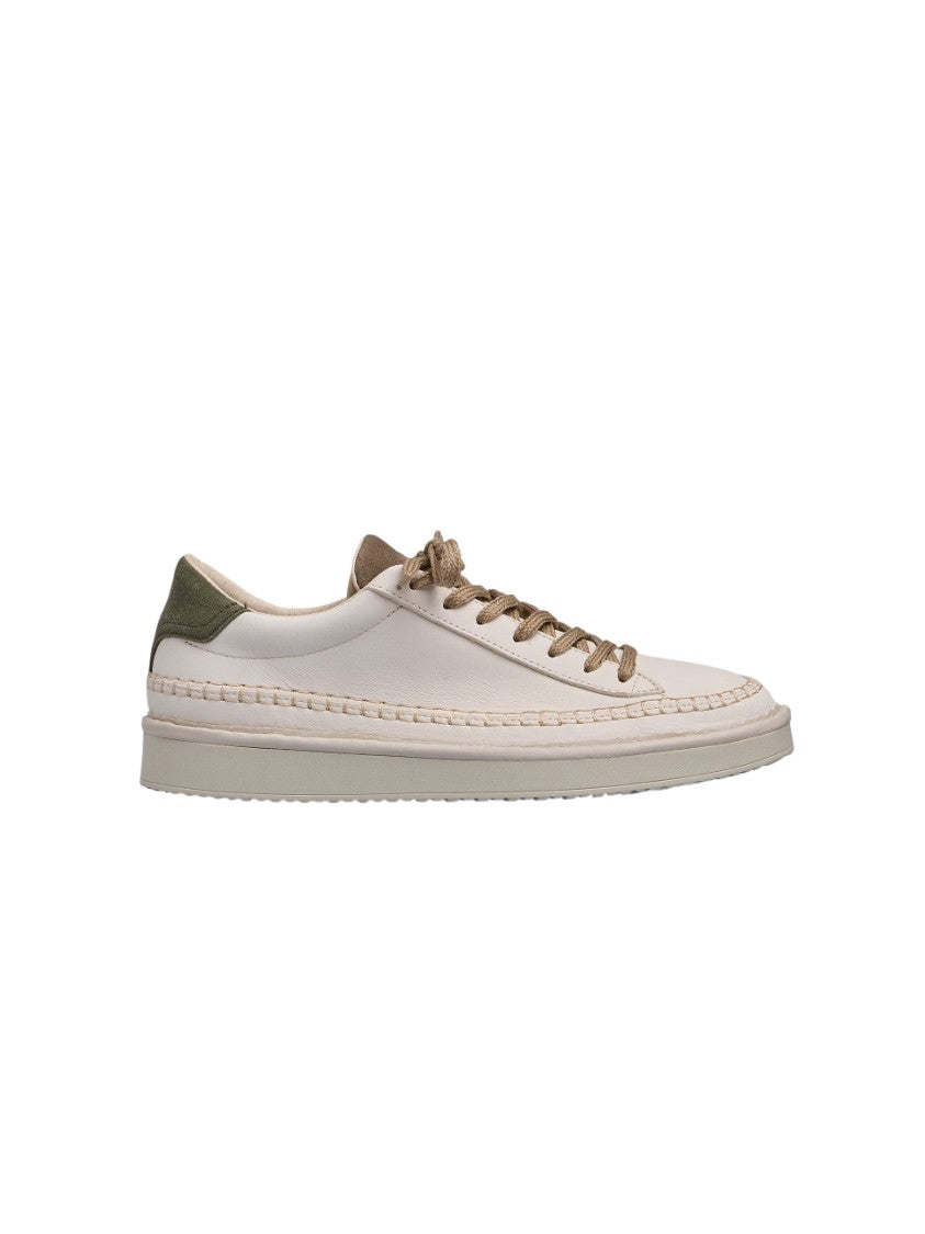 Men's White Lace-Up Sneakers With Minimalist Aesthetic