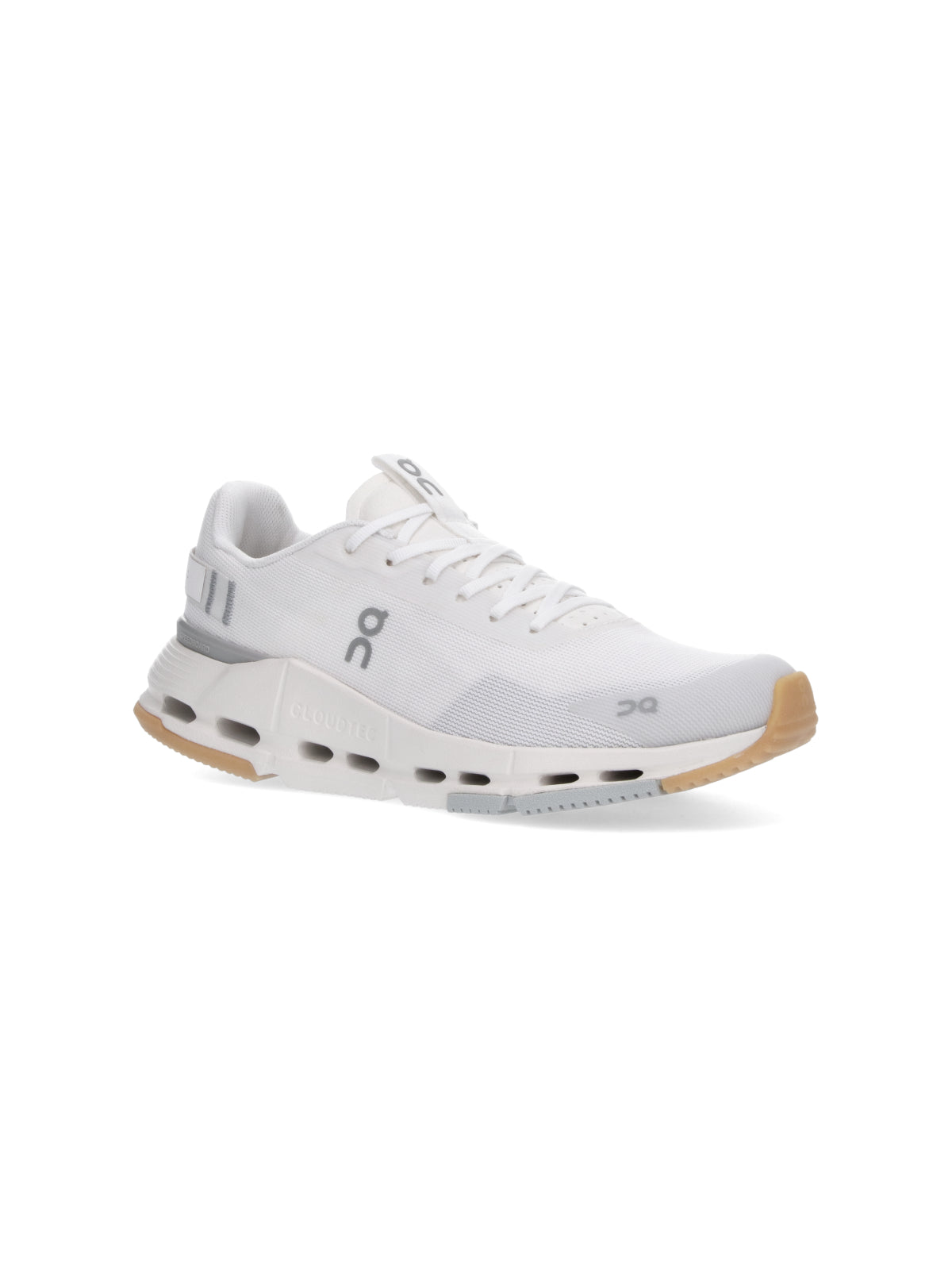 White Flexible Design Gum Sole Sneakers