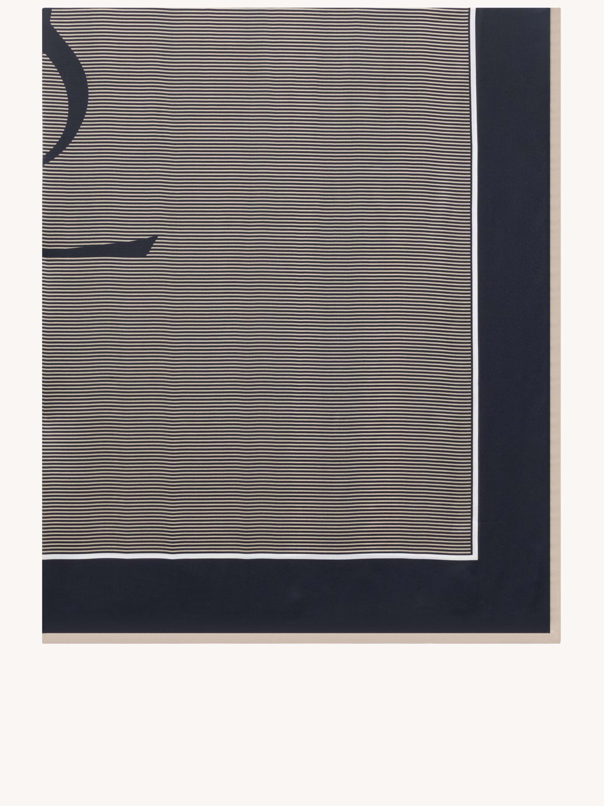 Taupe Monogram Square Fabric Pareo
