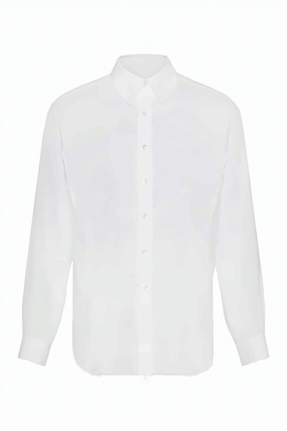 Crisp White Long-Sleeve Shirt