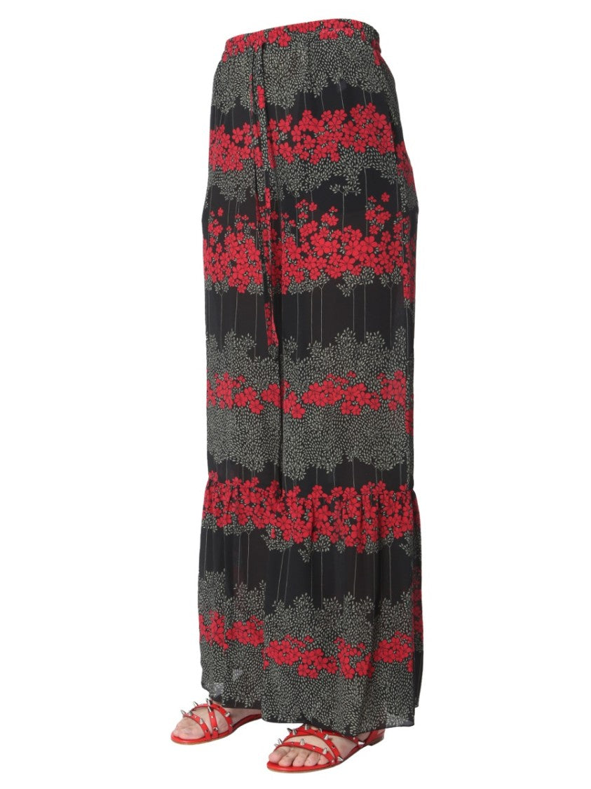 Dreaming Peony Print Trousers