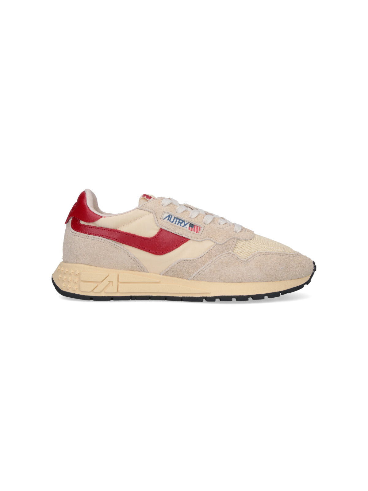 Beige Low-Top Sneakers with Minimalist Design