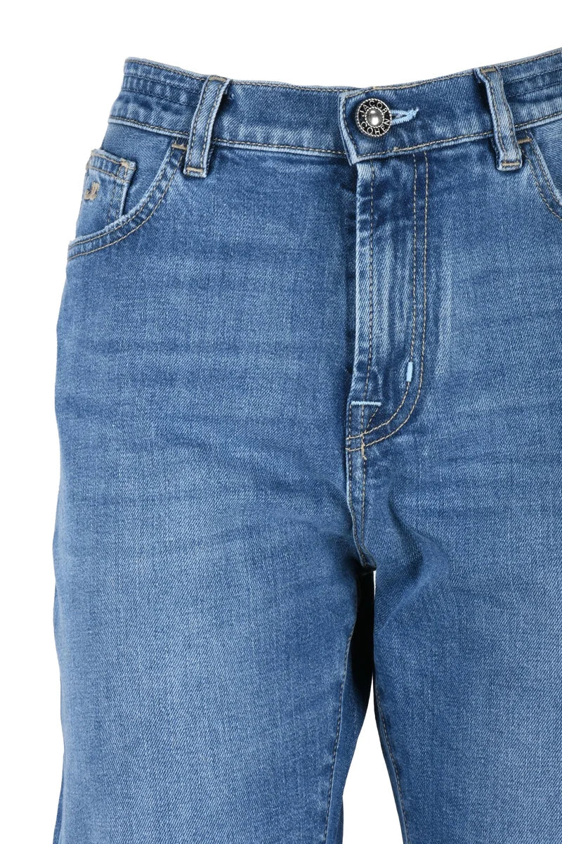 Mid-Rise Blue Denim Jeans