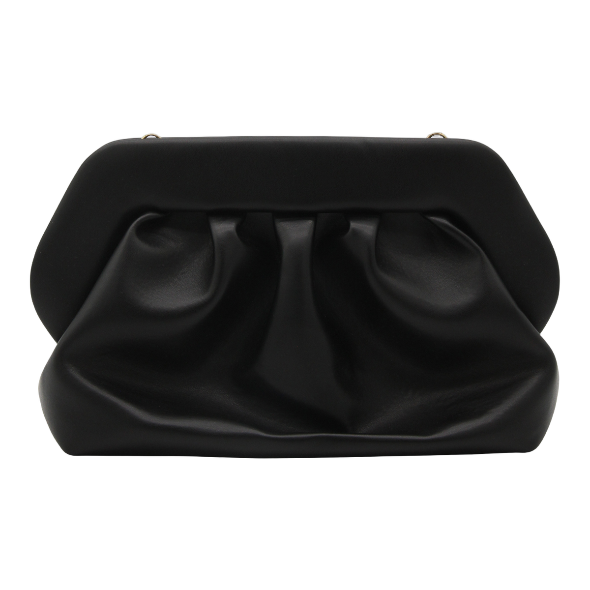 Compact Minimalist Handbag with Smooth Black Finish