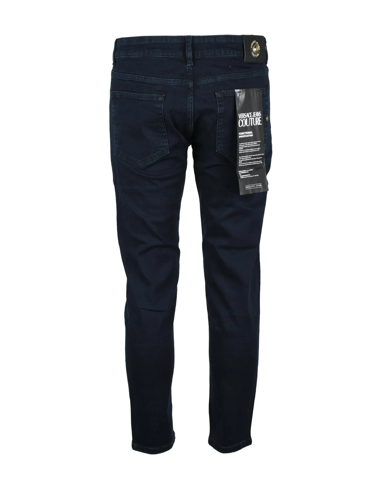 Blue Cotton Elastane Men Stretch Jeans