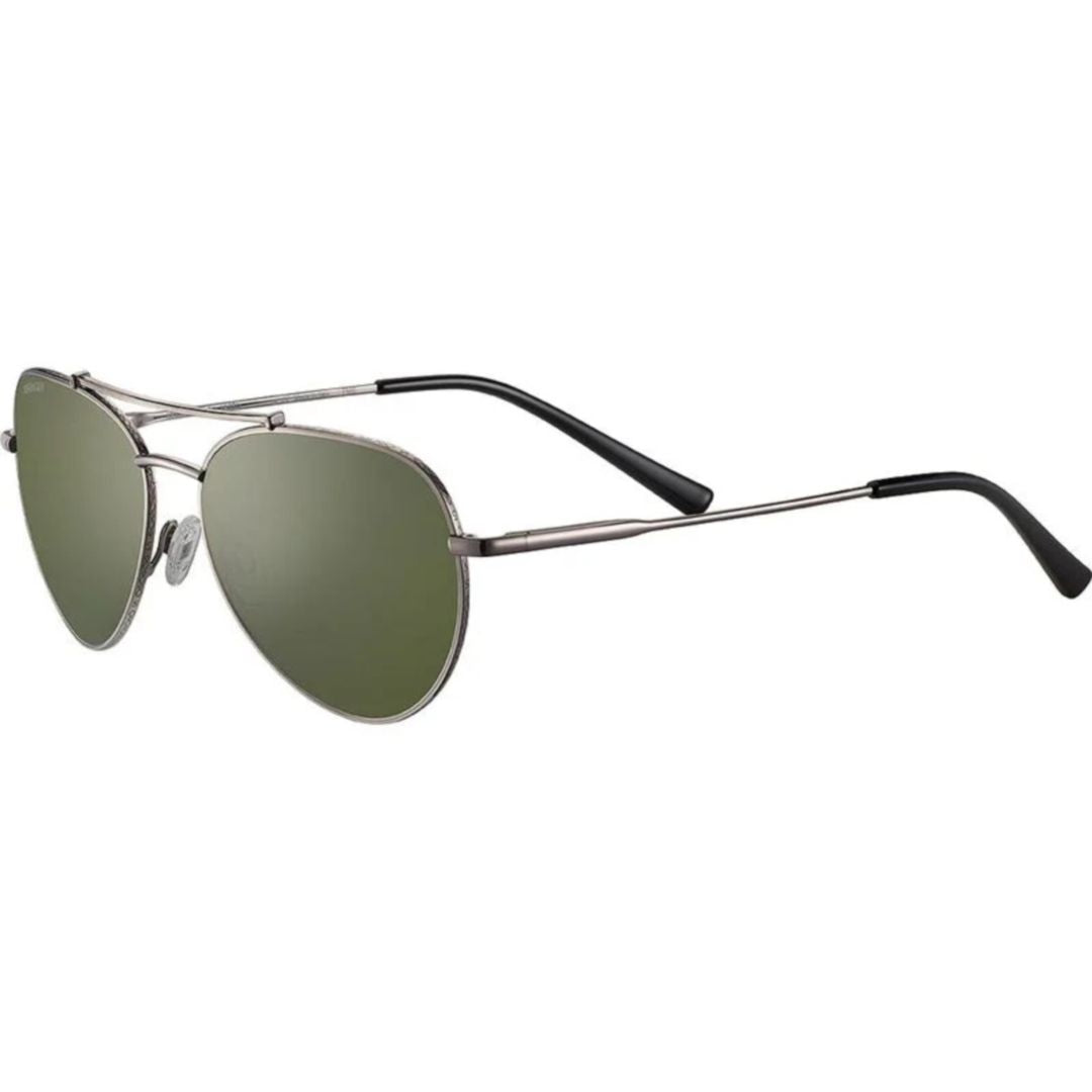 Pete Classic Aviator Sunglasses with Metallic Frame