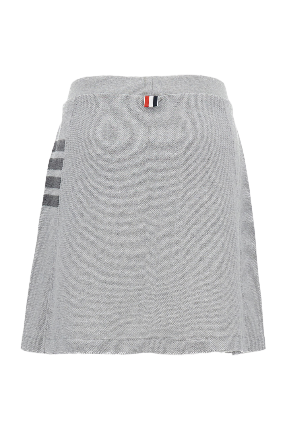 Pleated Milano Stitch Skirt with Signature Grosgrain Tab
